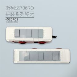 BEIJING FLAVOR ERA 007-23A XE BUÝT CỔ ĐIỂN BẮC KINH SKODA 706RO tỷ lệ 1:40 bộ đồ chơi xếp lắp ráp ghép mô hình Creator Sáng Tạo 520 khối