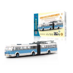 BEIJING FLAVOR ERA 006-23A PHƯƠNG TIỆN GIAO THÔNG CÔNG CỘNG CỔ ĐIỂN CỦA BẮC KINH XE ĐẨY JINGYI BK560 tỷ lệ 1:40 bộ đồ chơi xếp lắp ráp ghép mô hình Creator Sáng Tạo 492 khối