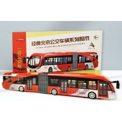 BEIJING FLAVOR ERA 001-23A XE BUÝT CỔ ĐIỂN BẮC KINH ĐƯỜNG DA 1 VÀ tỷ lệ 1:40 bộ đồ chơi xếp lắp ráp ghép mô hình Creator Sáng Tạo 437 khối