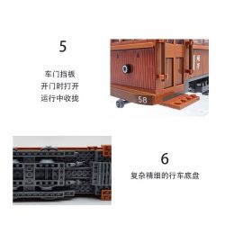 BEIJING FLAVOR ERA 008-23A XE BUÝT BẮC KINH CỔ ĐIỂN ĐIỆN 100 ĐẦU TIÊN tỷ lệ 1:40 bộ đồ chơi xếp lắp ráp ghép mô hình Creator Sáng Tạo 624 khối