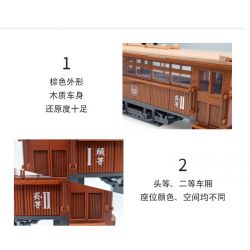 BEIJING FLAVOR ERA 008-23A XE BUÝT BẮC KINH CỔ ĐIỂN ĐIỆN 100 ĐẦU TIÊN tỷ lệ 1:40 bộ đồ chơi xếp lắp ráp ghép mô hình Creator Sáng Tạo 624 khối