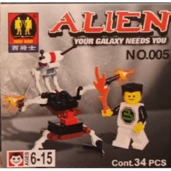 ZEPHYR KNIGHT 005 ALIEN GALAXY CỦA BẠN CẦN bộ đồ chơi xếp lắp ráp ghép mô hình City ALIEN YOUR GALAXY NEEDS Thành Phố 34 khối