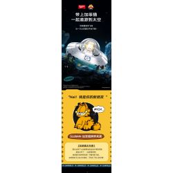 SLUBAN M38-B1223 B1223 1223 M38B1223 38-B1223 CHUYẾN THAM QUAN KHÔNG GIAN GARFIELD bộ đồ chơi xếp lắp ráp ghép mô hình Movie & Game Phim Và Trò Chơi 193 khối