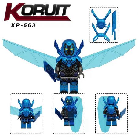 KORUIT XP-563 MÔ HÌNH BỌ CÁNH CỨNG MÀU XANH bộ đồ chơi xếp lắp ráp ghép mô hình Super Heroes Siêu Nhân Anh Hùng