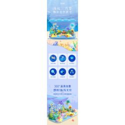 JAKI JK8351 8351 BA VẠN DẶM DƯỚI ĐÁY BIỂN bộ đồ chơi xếp lắp ráp ghép mô hình