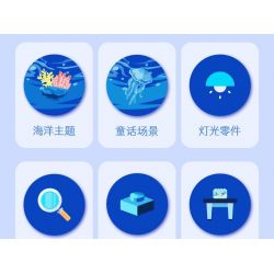 JAKI JK8351 8351 BA VẠN DẶM DƯỚI ĐÁY BIỂN bộ đồ chơi xếp lắp ráp ghép mô hình