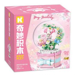 KEEPPLEY K20838 20838 HỘP NHẠC HOA NGỌT NGÀO bộ đồ chơi xếp lắp ráp ghép mô hình Movie & Game Phim Và Trò Chơi 328 khối