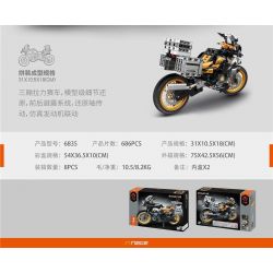 IM.MASTER QIHUI 6835 BẬC THẦY VỀ MÁY MÓC XE MÔ TÔ SEDAN RALLY bộ đồ chơi xếp lắp ráp ghép mô hình Technic Kỹ Thuật Công Nghệ Cao Mô Hình Phương Tiện 686 khối