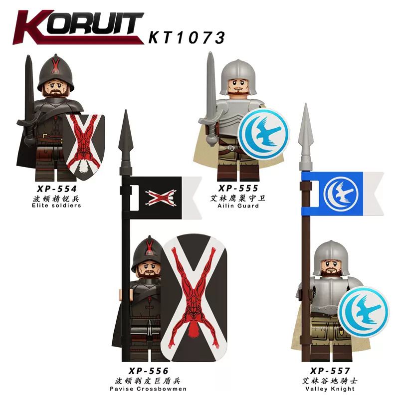 KORUIT KT1073 1073 XP GAME OF THRONES 4 NHÂN VẬT NHỎ bộ đồ chơi xếp lắp ráp ghép mô hình Movie & Game Phim Và Trò Chơi