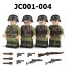 GUANGDONG RUIZHIDA JC004 JC001 JC002 JC003 NHÂN VẬT NHỎ CỦA QUÂN ĐỘI QUỐC GIA TRONG THẾ CHIẾN II 4 LOẠI bộ đồ chơi xếp lắp ráp ghép mô hình Military Army Quân Sự Bộ Đội