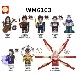 WM 6163 2557 2558 2559 2560 2561 2562 2563 2564 KẺ GIẾT QUỶ KIMETSU NO YAIBA 8 LOẠI NHÂN VẬT NHỎ bộ đồ chơi xếp lắp ráp ghép mô hình Movie & Game Phim Và Trò Chơi