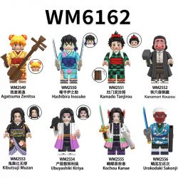 WM 2555 2556 6162 2549 2550 2551 2552 2553 2554 KẺ GIẾT QUỶ KIMETSU NO YAIBA 8 LOẠI NHÂN VẬT NHỎ bộ đồ chơi xếp lắp ráp ghép mô hình Movie & Game Phim Và Trò Chơi