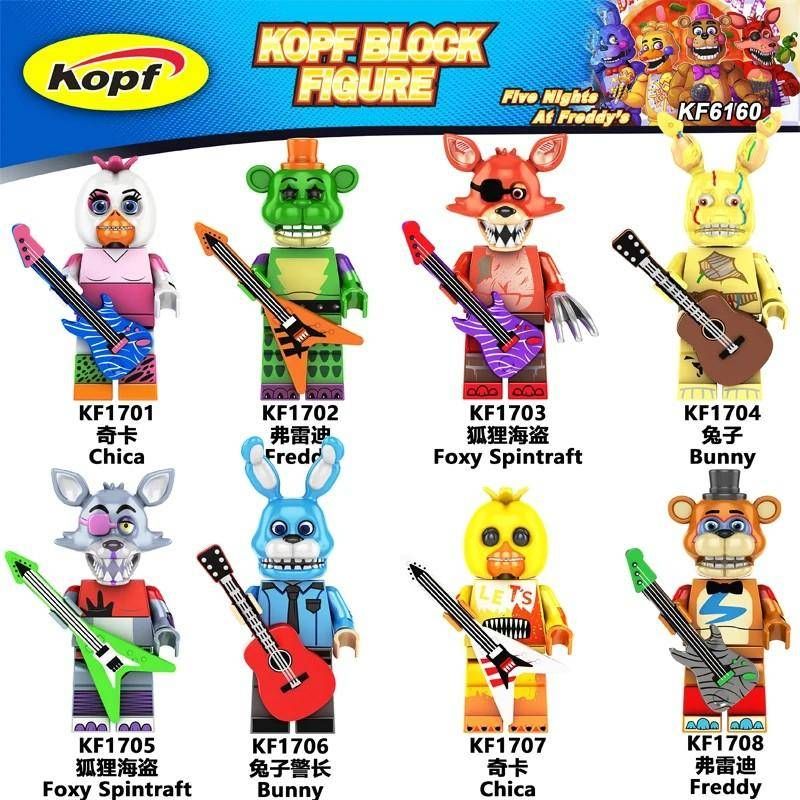 KOPF KF6160 6160 KF1701 1701 KF1702 1702 KF1703 1703 KF1704 1704 KF1705 1705 KF1706 1706 KF1707 1707 KF1708 1708 MIDNIGHT BEAR HAREM 8 NHÂN VẬT NHỎ bộ đồ chơi xếp lắp ráp ghép mô hình Movie & Game FIVE NIGHTS AT FREDDY'S Phim Và Trò Chơi