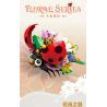 Bozhi 81118 NGÔN NGỮ HOA BỌ RÙA BẢY SAO bộ đồ chơi xếp lắp ráp ghép mô hình FLORAL 470 khối