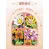 Bozhi 81118 NGÔN NGỮ HOA BỌ RÙA BẢY SAO bộ đồ chơi xếp lắp ráp ghép mô hình FLORAL 470 khối