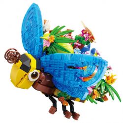 Bozhi 81119 NGÔN NGỮ HOA CON ONG NHỎ bộ đồ chơi xếp lắp ráp ghép mô hình FLORAL 627 khối