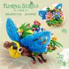 Bozhi 81119 NGÔN NGỮ HOA CON ONG NHỎ bộ đồ chơi xếp lắp ráp ghép mô hình FLORAL 627 khối