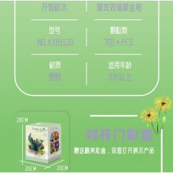 Bozhi 81120 NGÔN NGỮ CỦA CÁC LOÀI HOA BỌ TÊ GIÁC HAI NHÁNH GRADIENT bộ đồ chơi xếp lắp ráp ghép mô hình FLORAL 701 khối