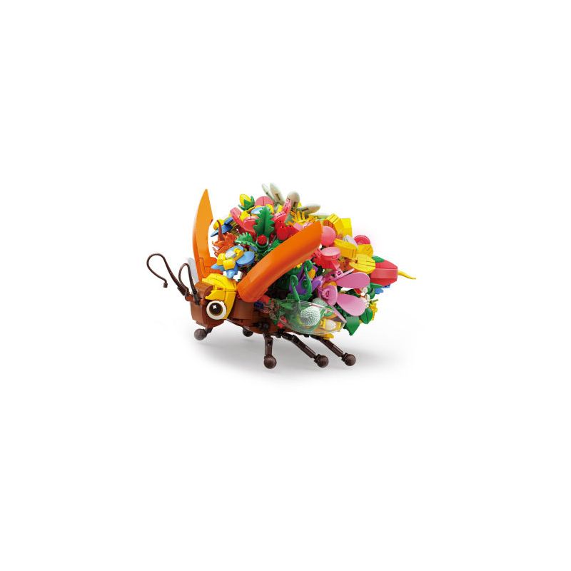 Bozhi 81121 NGÔN NGỮ CỦA CÁC LOÀI HOA ĐOM ĐÓM PHÁT SÁNG bộ đồ chơi xếp lắp ráp ghép mô hình FLORAL 944 khối