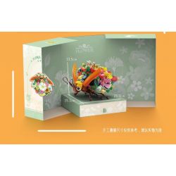 Bozhi 81121 NGÔN NGỮ CỦA CÁC LOÀI HOA ĐOM ĐÓM PHÁT SÁNG bộ đồ chơi xếp lắp ráp ghép mô hình FLORAL 944 khối
