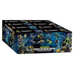 Kazi KY8107 8107 8 LOẠI CƠ CHẾ BIẾN ĐỔI ĐỘ KÉP bộ đồ chơi xếp lắp ráp ghép mô hình DEFORMATION 1204 khối