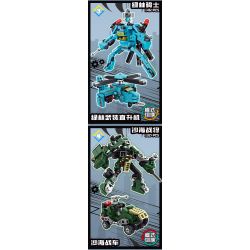 Kazi KY8107 8107 8 LOẠI CƠ CHẾ BIẾN ĐỔI ĐỘ KÉP bộ đồ chơi xếp lắp ráp ghép mô hình DEFORMATION 1204 khối