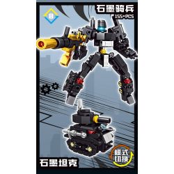 Kazi KY8107 8107 8 LOẠI CƠ CHẾ BIẾN ĐỔI ĐỘ KÉP bộ đồ chơi xếp lắp ráp ghép mô hình DEFORMATION 1204 khối