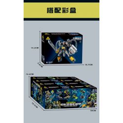 Kazi KY8107 8107 8 LOẠI CƠ CHẾ BIẾN ĐỔI ĐỘ KÉP bộ đồ chơi xếp lắp ráp ghép mô hình DEFORMATION 1204 khối