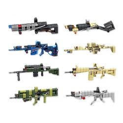 GBL KY1117 1117 KỸ SƯ CƠ KHÍ MẪU SÚNG TRƯỜNG 8 bộ đồ chơi xếp lắp ráp ghép mô hình Military Army Quân Sự Bộ Đội 398 khối