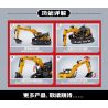 SEMBO 712038 SANY HEAVY INDUSTRY MÁY XÚC BÁNH XÍCH bộ đồ chơi xếp lắp ráp ghép mô hình City Thành Phố 634 khối