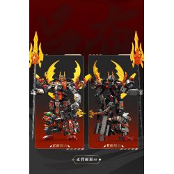 SEMBO 103364 103365 103366 103367 MECHA THÉP LAVA THẦN CHIẾN TRANH LỮ BỐ bộ đồ chơi xếp lắp ráp ghép mô hình MECHA OF STEEL 861 khối