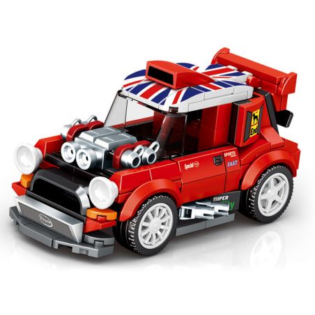 SEMBO 714320 COOL TEAM QUÝ ÔNG BÙNG NỔ bộ đồ chơi xếp lắp ráp ghép mô hình Speed Champions Racing Cars Đua Xe Công Thức 229 khối