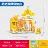 SEMBO 601559 NÓI KHÔNG VỚI BURNT GREEN BAKERY bộ đồ chơi xếp lắp ráp ghép mô hình FUNNY JUICE 323 khối