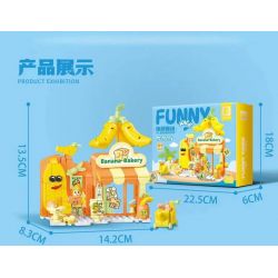 SEMBO 601562 BẠN CÓ THÍCH CỬA HÀNG BÁNH PUDDING KHÔNG? bộ đồ chơi xếp lắp ráp ghép mô hình FUNNY JUICE 310 khối
