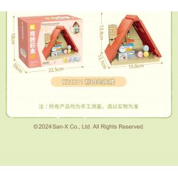 KEEPPLEY K21207 21207 CORNER FRIENDS CABIN CHIẾC GIƯỜNG ẤM ÁP CỦA GẤU TRẮNG bộ đồ chơi xếp lắp ráp ghép mô hình Movie & Game Phim Và Trò Chơi