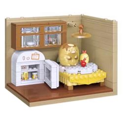 KEEPPLEY K21209 21209 CORNER FRIENDS CABIN CHUẨN BỊ BỮA ĂN CHO TONKATSU bộ đồ chơi xếp lắp ráp ghép mô hình Movie & Game Phim Và Trò Chơi