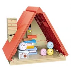 KEEPPLEY K21211 21211 CABIN Ở GÓC CỦA FRIENDS GÁC XÉP TRÒN MÀU HỒNG bộ đồ chơi xếp lắp ráp ghép mô hình Movie & Game Phim Và Trò Chơi