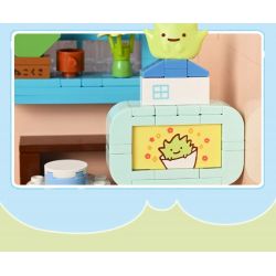 KEEPPLEY K21211 21211 CABIN Ở GÓC CỦA FRIENDS GÁC XÉP TRÒN MÀU HỒNG bộ đồ chơi xếp lắp ráp ghép mô hình Movie & Game Phim Và Trò Chơi