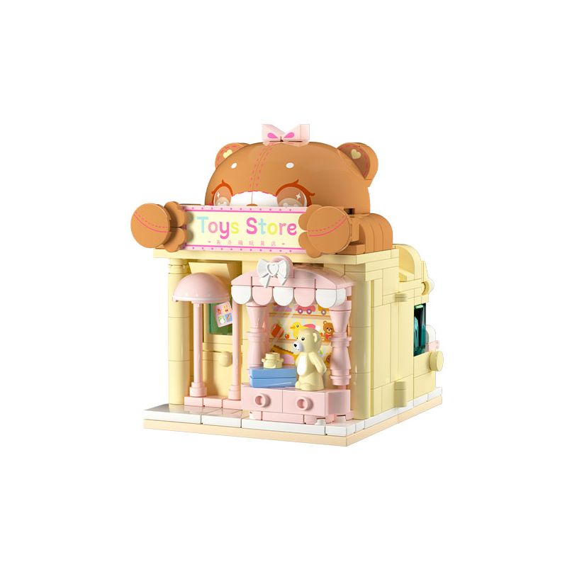 WEKKI 516613 CÓ CÔNG VIÊN SÁNG TẠO 3.0 CỬA HÀNG ĐỒ CHƠI DỄ THƯƠNG bộ đồ chơi xếp lắp ráp ghép mô hình TOY STORE