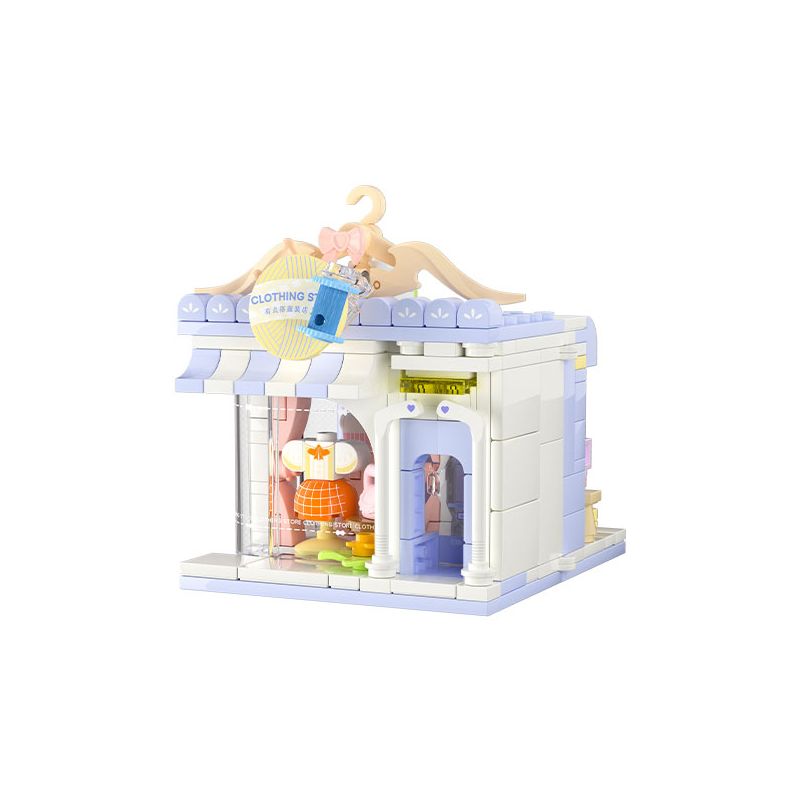 WEKKI 516616 CÓ CÔNG VIÊN SÁNG TẠO 3.0 HƠI GIỐNG CỬA HÀNG QUẦN ÁO bộ đồ chơi xếp lắp ráp ghép mô hình CLOTHING STORE