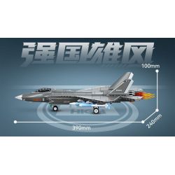 SEMBO 202244 MÁY BAY CHIẾN ĐẤU TRÊN TÀU SÂN J-35 bộ đồ chơi xếp lắp ráp ghép mô hình Military Army Quân Sự Bộ Đội 621 khối