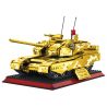 ZHEGAO GZ2008 2008 PHIÊN BẢN VÀNG TỐI THƯỢNG CỦA XE TĂNG 99A bộ đồ chơi xếp lắp ráp ghép mô hình Military Army Quân Sự Bộ Đội 1157 khối