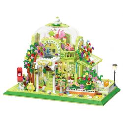 ZHEGAO 612002 VƯỜN BÁCH THẢO SUNSHINE bộ đồ chơi xếp lắp ráp ghép mô hình Creator SUNSHINE BOTANICAL GARDEN Sáng Tạo 1490 khối