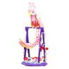 DK 6014 VẸT NHÀO LỘN MÀU HỒNG bộ đồ chơi xếp lắp ráp ghép mô hình PARROT FLOWER FRAME 630 khối