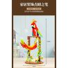 DK 6014 VẸT NHÀO LỘN MÀU HỒNG bộ đồ chơi xếp lắp ráp ghép mô hình PARROT FLOWER FRAME 630 khối