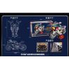 WANGAO 388001 KAWASAKI H2R MÔ TÔ NGUYÊN BẢN RX-78-2 tỷ lệ 1:5 bộ đồ chơi xếp lắp ráp ghép mô hình Technic Kỹ Thuật Công Nghệ Cao Mô Hình Phương Tiện 1769 khối