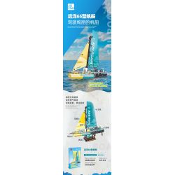 JIESTAR 58123 THUYỀN BUỒM ĐẠI DƯƠNG 65 bộ đồ chơi xếp lắp ráp ghép mô hình Technic OCEAN GOING TYPE 65 SAILBOAT Kỹ Thuật Công Nghệ Cao Mô Hình Phương Tiện 675 khối