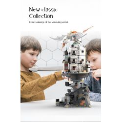 SMALL ANGLE JD026 NGÂN HÀNG PHÙ THỦY MINI GRINGOTTS bộ đồ chơi xếp lắp ráp ghép mô hình Harry Potter ACADEMY MAGIC GHOST CASTLE Chú Bé Phù Thủy 1056 khối