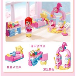 QMAN ENLIGHTEN KEEPPLEY 31019-2 PHÒNG NGƯỜI YÊU MEIMEI bộ đồ chơi xếp lắp ráp ghép mô hình Girl CHERRY Con Gái