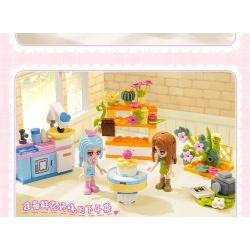 QMAN ENLIGHTEN KEEPPLEY 31019-2 PHÒNG NGƯỜI YÊU MEIMEI bộ đồ chơi xếp lắp ráp ghép mô hình Girl CHERRY Con Gái